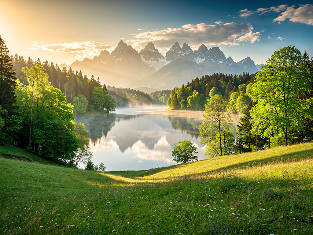 A beautiful AI-generated landscape